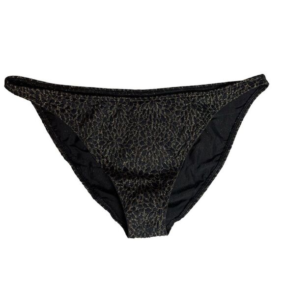 Andie x Demi Moore Swim The Tropez Bikini Bottom In Black/Gold Size XL NEW NWT - Picture 2 of 9